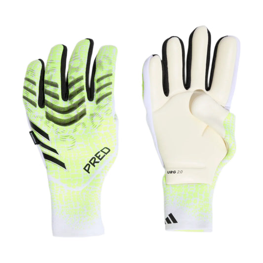 adidas Predator Pro Fingersave Goalkeeper Glove - Lucid Lemon/White/Black Gloves - Third Coast Soccer