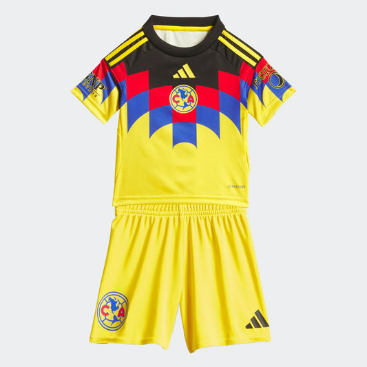 adidas Club America Home Mini Kit 25/26 Club Replica Closeout Baby Yellow 2T - Third Coast Soccer