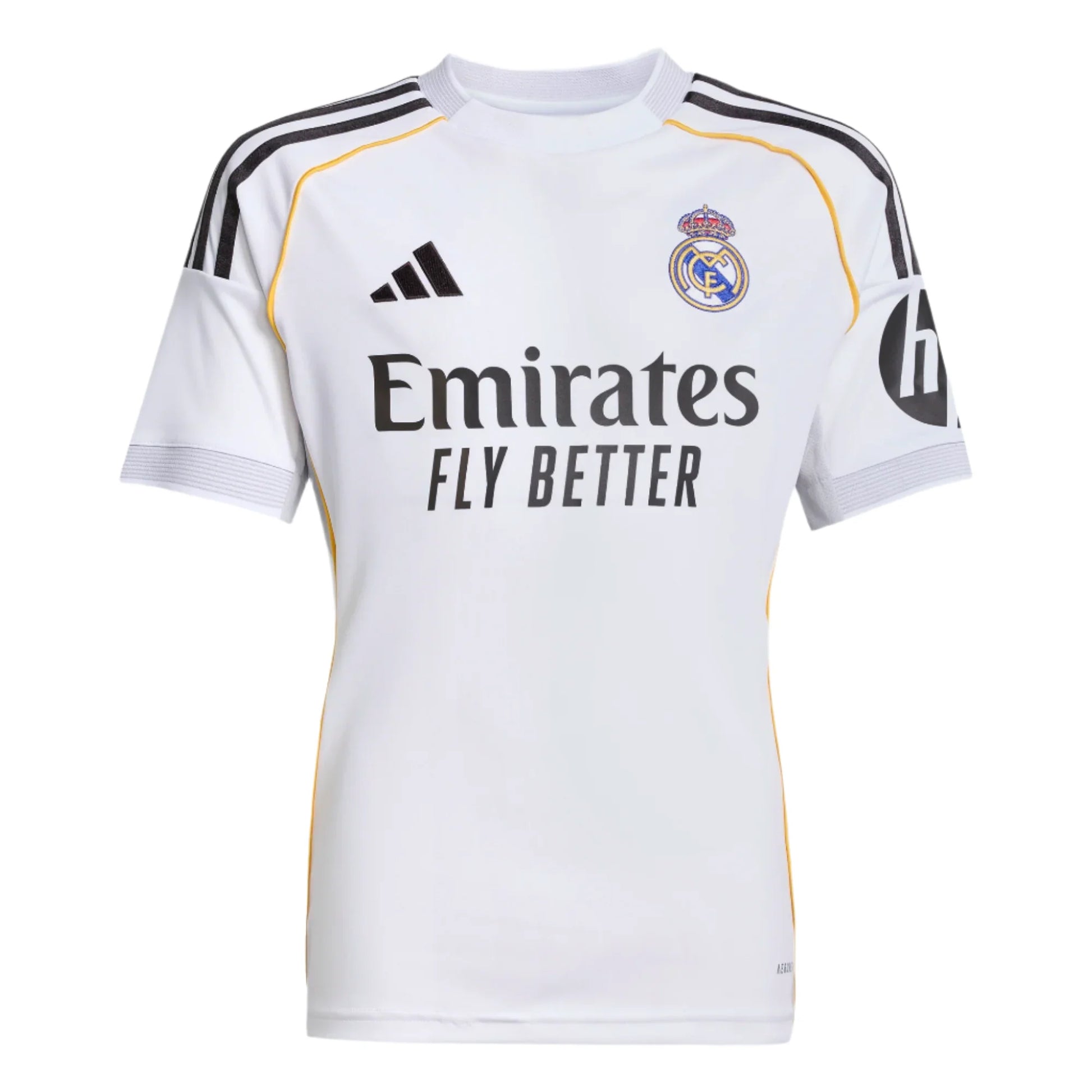 adidas Youth Real Madrid Home Jersey 25/26 Club Replica Closeout - Third Coast Soccer