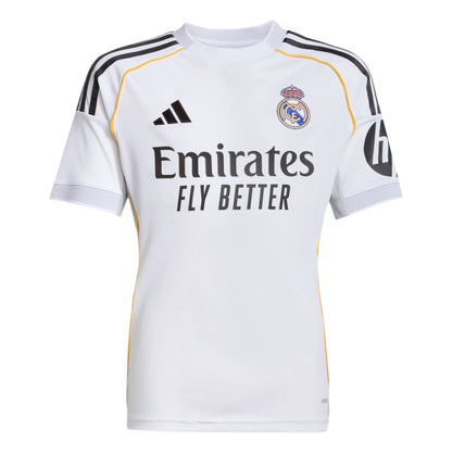 adidas Youth Real Madrid Home Jersey 25/26 Club Replica Closeout - Third Coast Soccer