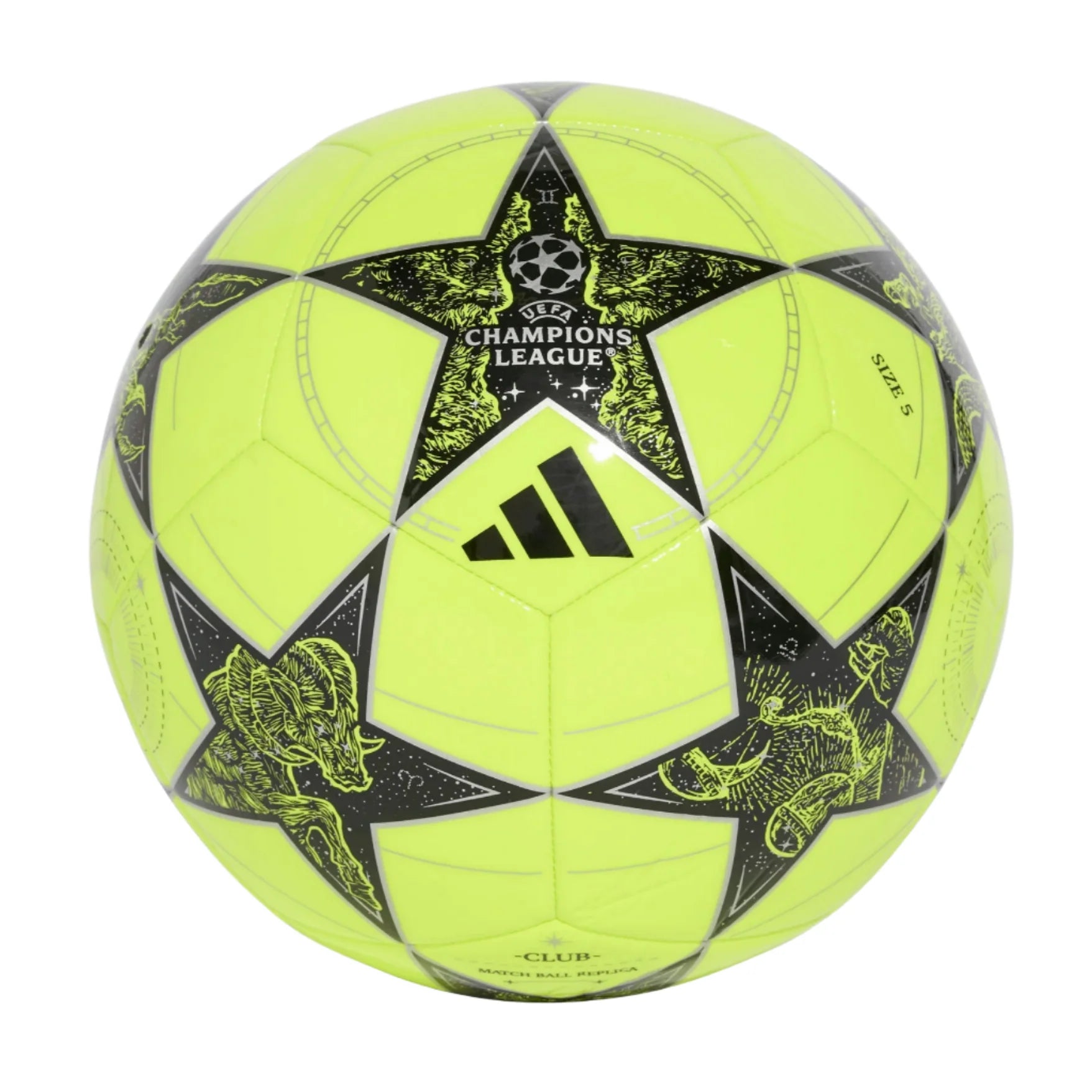 adidas UCL Club Ball - Yellow/Black/Silver Balls - Third Coast Soccer