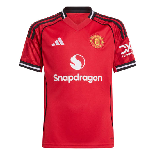 adidas Youth Manchester United Home Jersey 25/26 Club Replica Closeout - Third Coast Soccer
