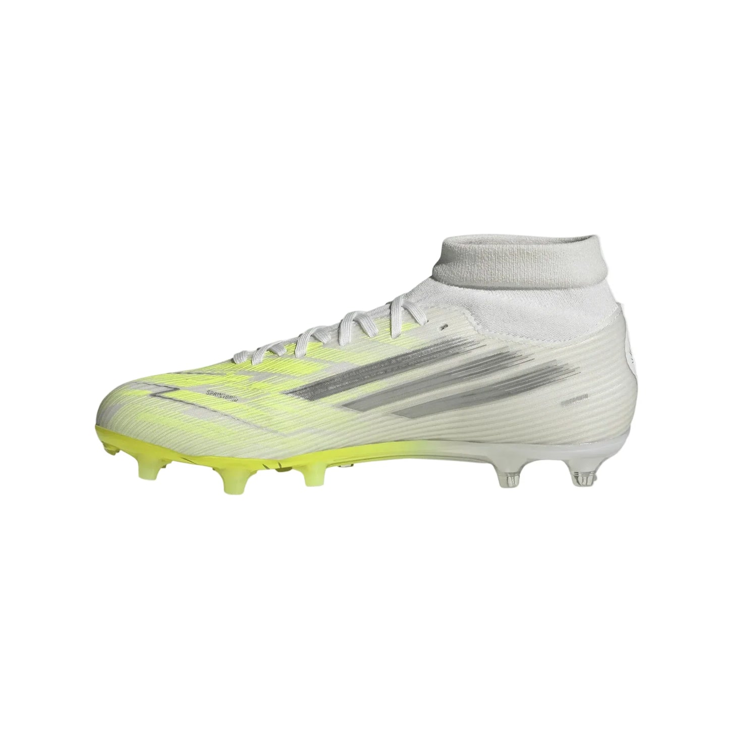 adidas F50 Sparkfusion League FG - White/Iron Metallic/Yellow Women's Footwear - Third Coast Soccer