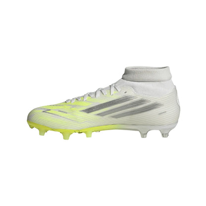 adidas F50 Sparkfusion League FG - White/Iron Metallic/Yellow Women's Footwear - Third Coast Soccer