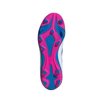 adidas Youth Goletto IX Laceless FG/MG - White/Royal/Pink Youth Footwear - Third Coast Soccer