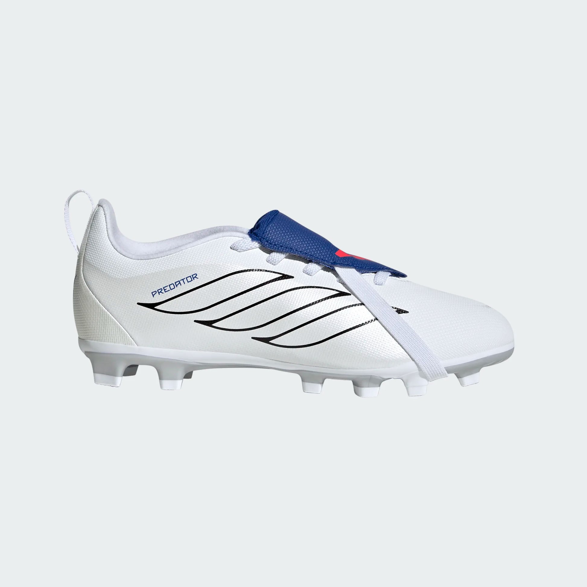 adidas Youth Predator Club FG - White/Metallic/Royal Youth Footwear - Third Coast Soccer