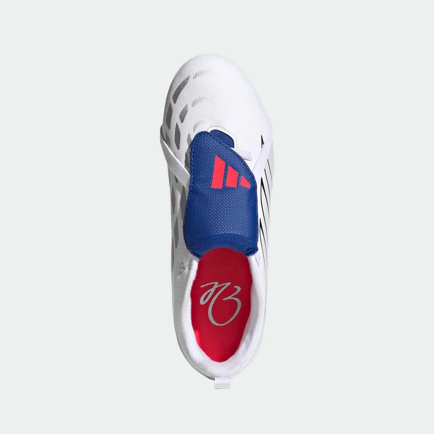 adidas Youth Predator Club FG - White/Metallic/Royal Youth Footwear - Third Coast Soccer