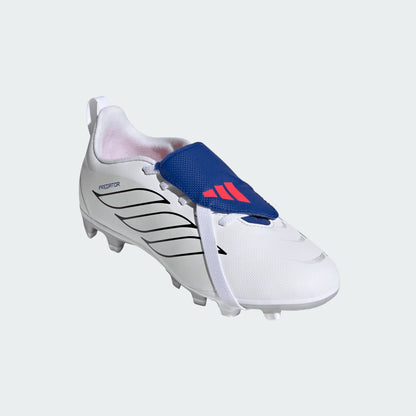 adidas Youth Predator Club FG - White/Metallic/Royal Youth Footwear Feather White/Metallic/Royal Blue Youth 1 - Third Coast Soccer