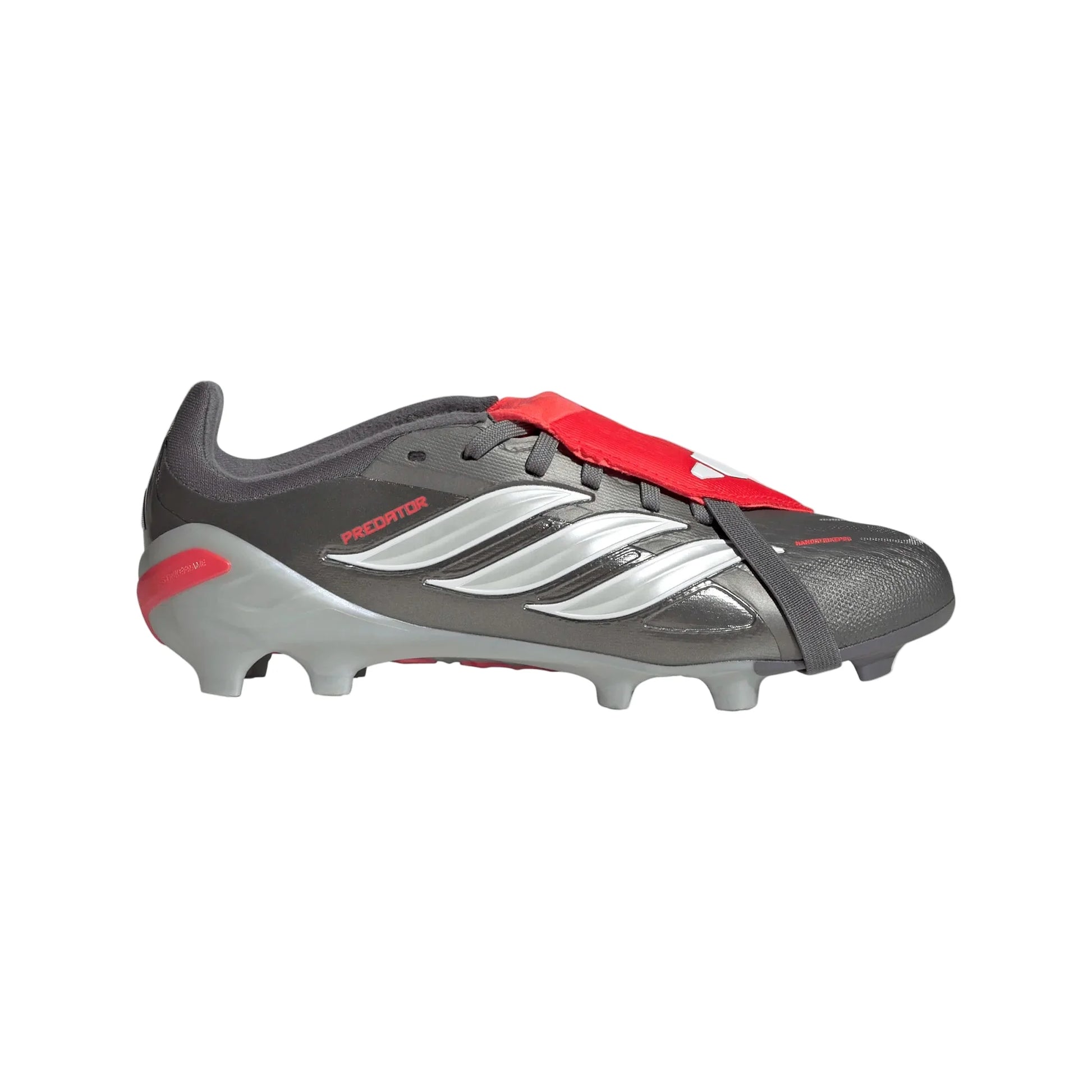 adidas Youth Predator Elite FG - Iron/Metallic/Red Youth Footwear - Third Coast Soccer