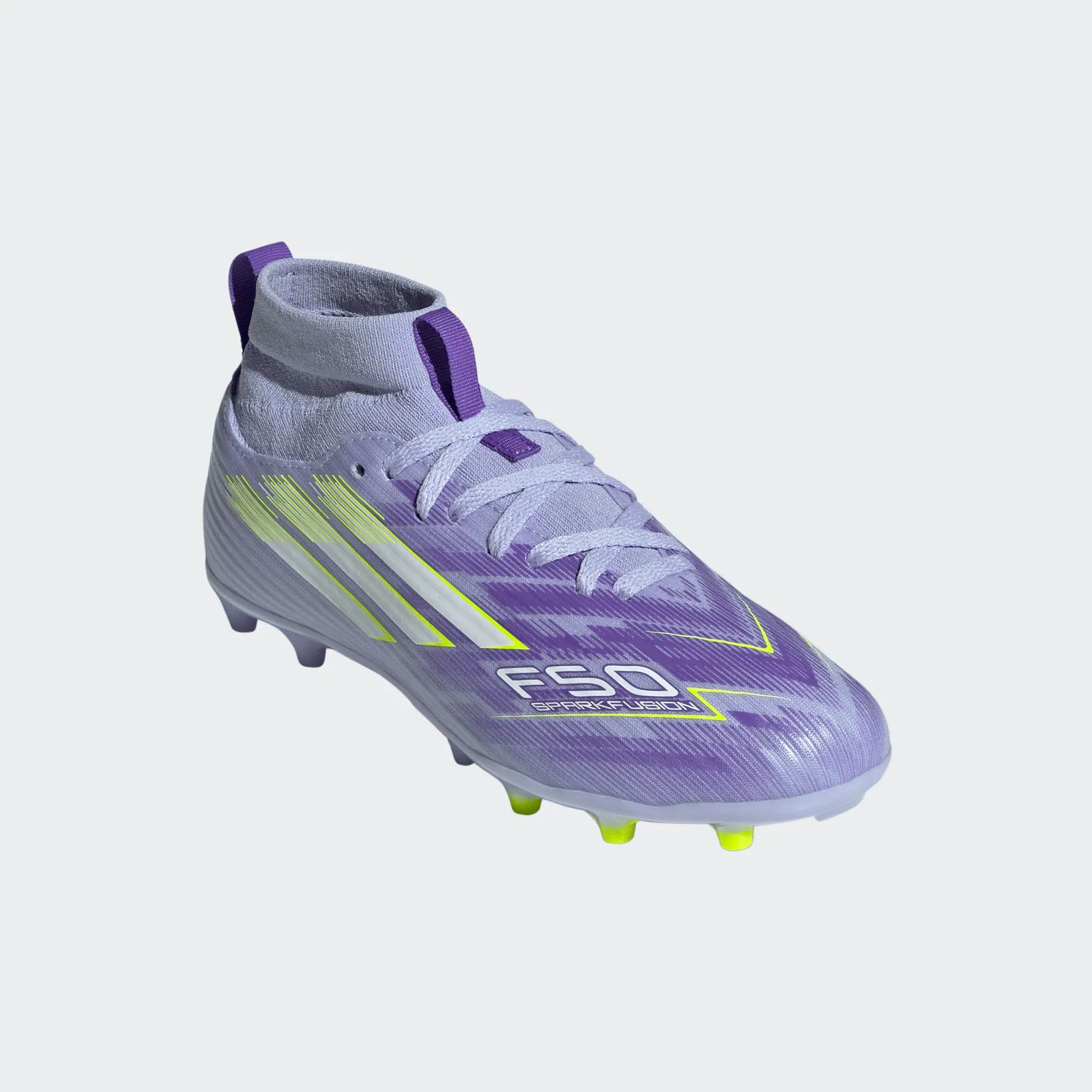 adidas Youth F50 Sparkfusion League FG - Violet/Lucid Lemon Youth Footwear Violet/Lucid Lemon Youth 3 - Third Coast Soccer