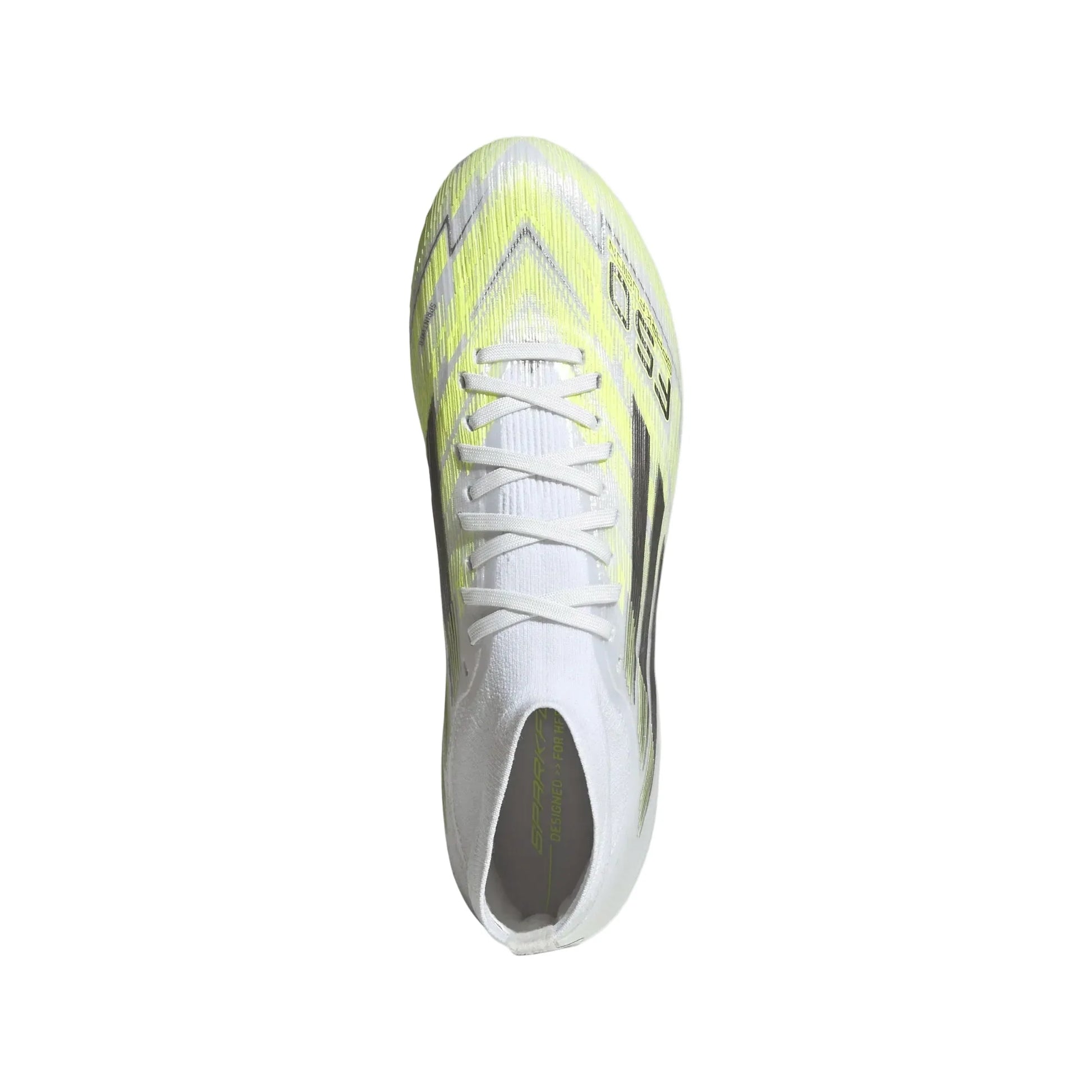 adidas F50 Sparkfusion Pro FG - White/Iron Metallic/Yellow Women's Footwear - Third Coast Soccer