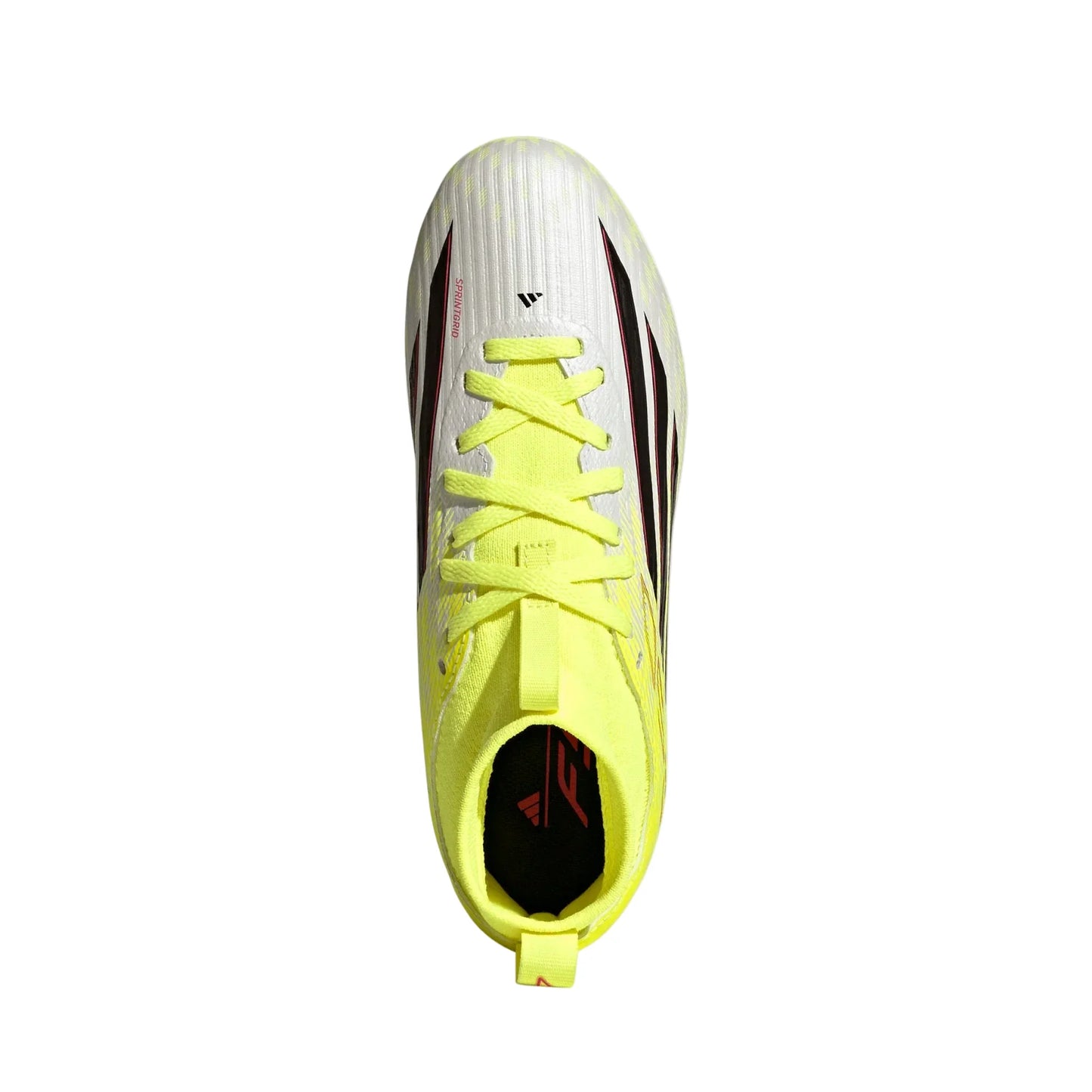 adidas Youth F50 League MID FG - Solar Yellow/Black/Red Youth Footwear - Third Coast Soccer