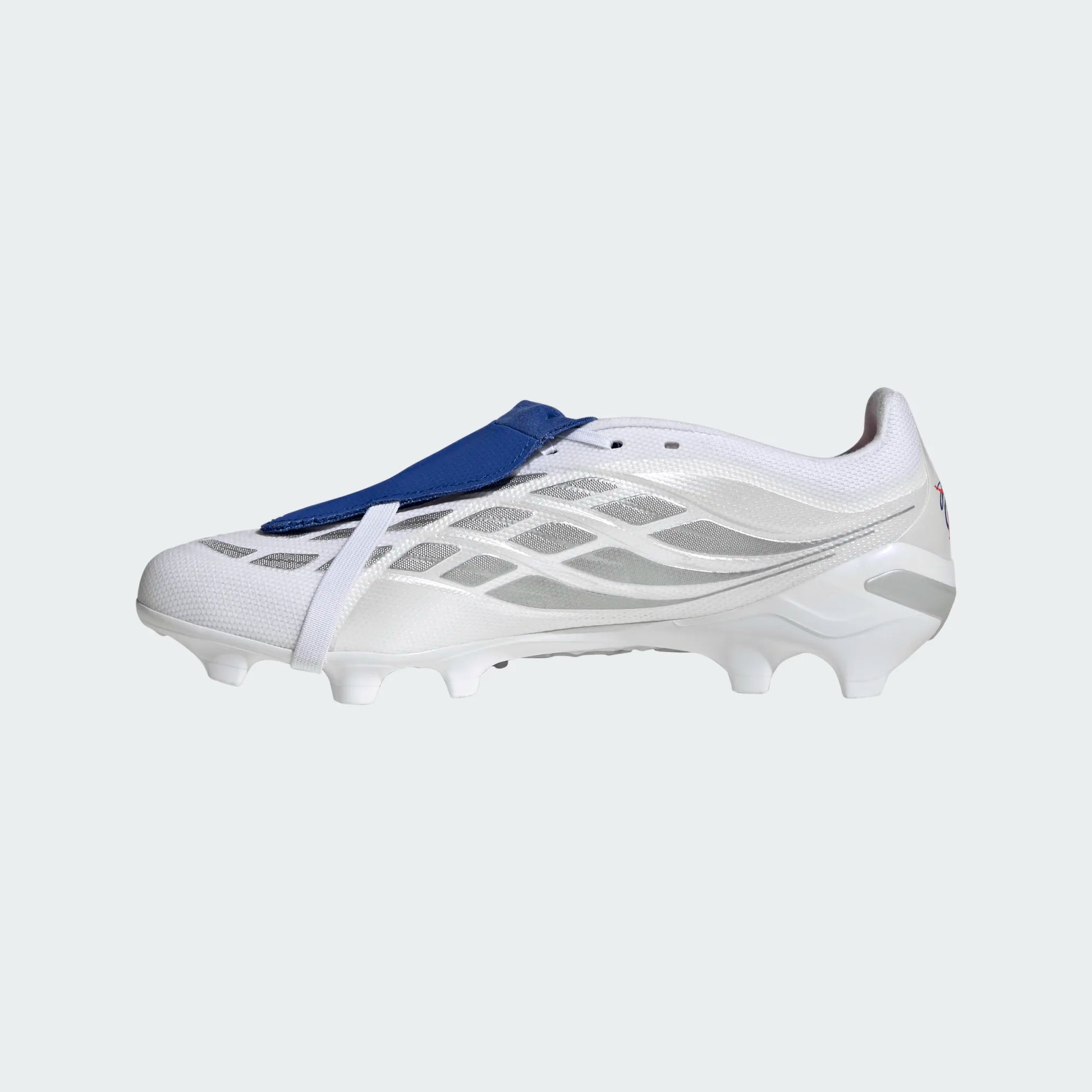adidas Predator League FG - White/Metallic/Royal Men's Footwear - Third Coast Soccer