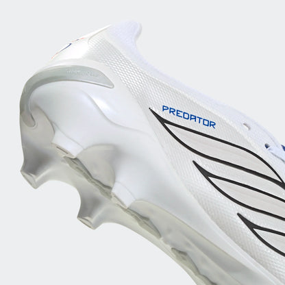 adidas Predator League FG - White/Metallic/Royal Men's Footwear - Third Coast Soccer