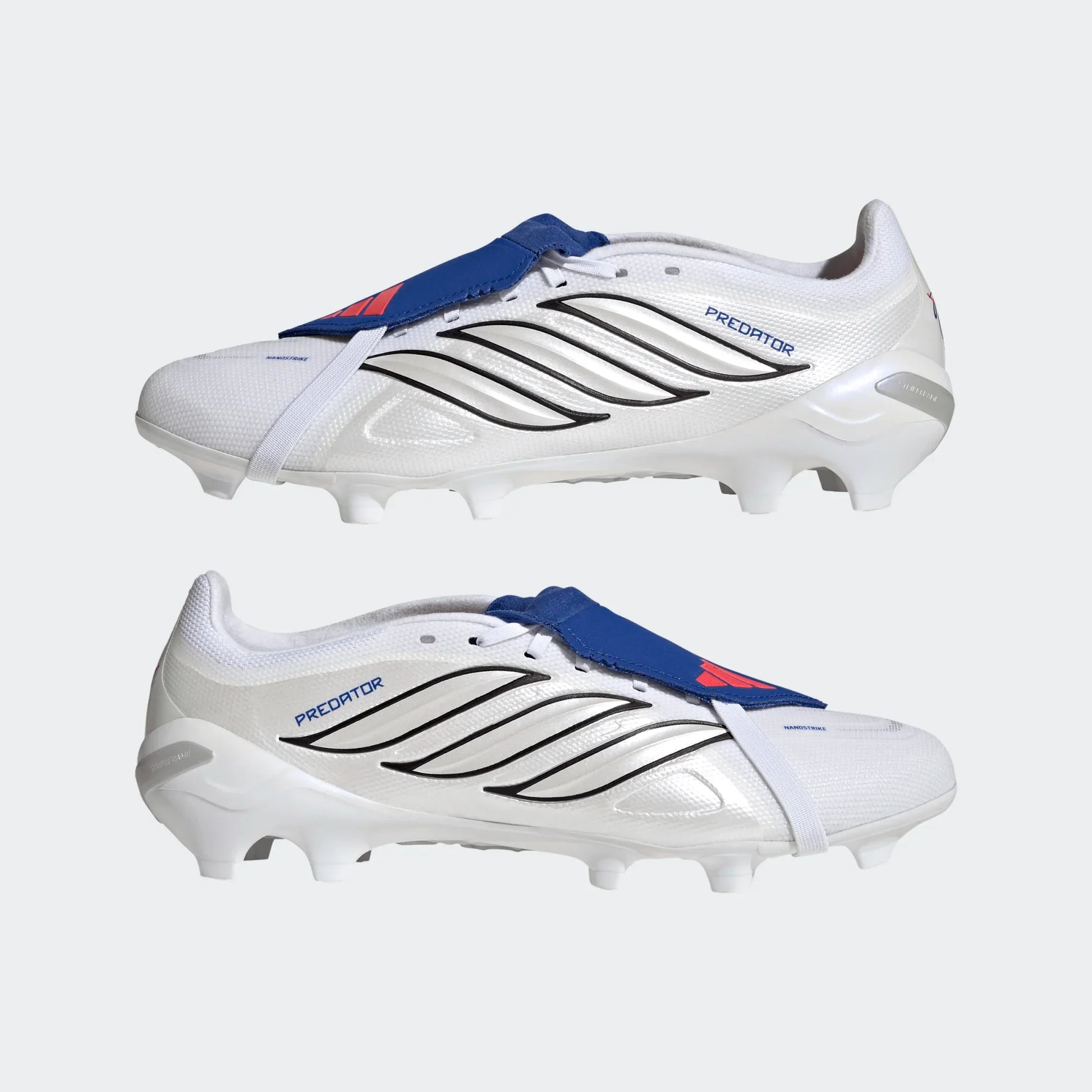 adidas Predator League FG - White/Metallic/Royal Men's Footwear - Third Coast Soccer