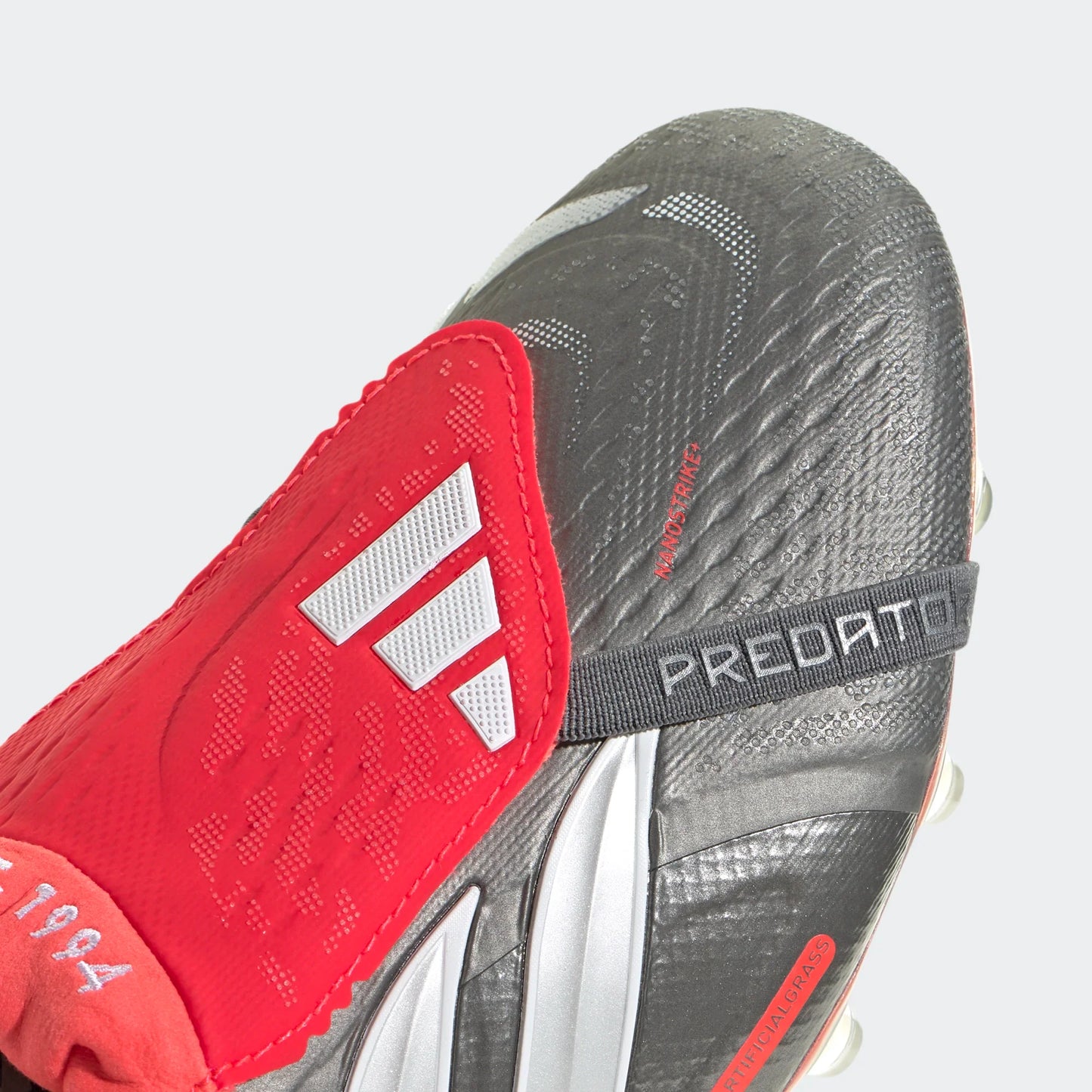 adidas Predator Elite AG - Iron/White/Red Men's Footwear - Third Coast Soccer