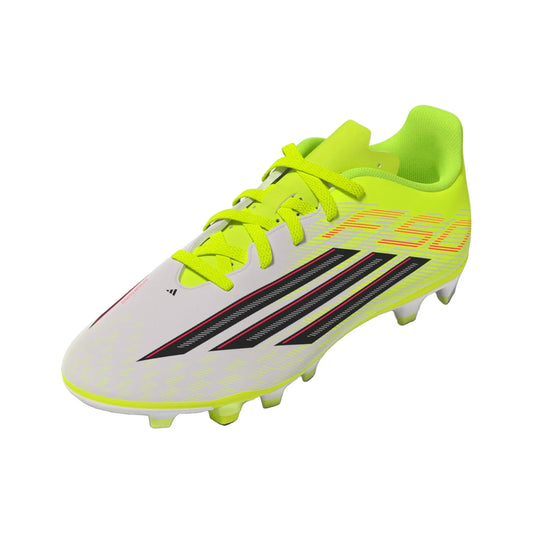 adidas Youth F50 Club FG - Yellow/Black/Red Youth Footwear Solar Yellow/Core Black/Lucid Red Youth 10.5 - Third Coast Soccer