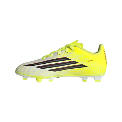 adidas Youth F50 Club FG - Yellow/Black/Red Youth Footwear - Third Coast Soccer