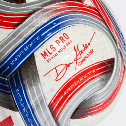 adidas MLS 26 Pro Ball - White/Blue/Red/Silver Balls - Third Coast Soccer
