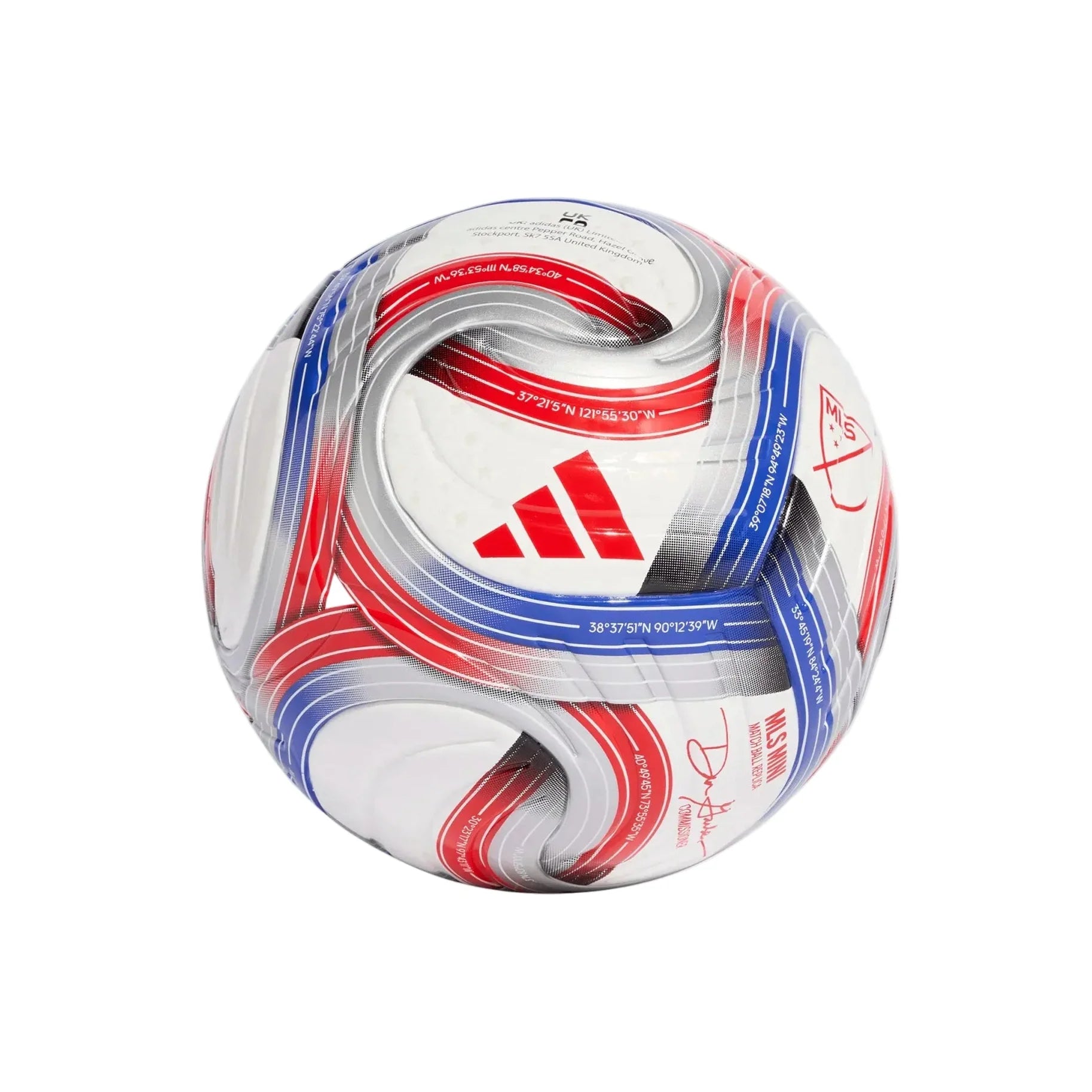 adidas MLS 26 Mini Ball - White/Blue/Red Balls - Third Coast Soccer