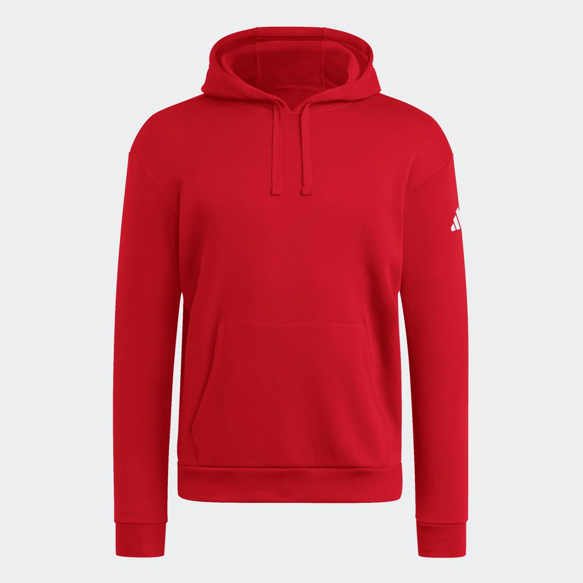 adidas Fleece Pullover Hoody - Red Training Wear Red/White Mens Small - Third Coast Soccer