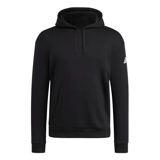adidas Fleece Pullover Hoody - Black Training Wear Black/White Mens Small - Third Coast Soccer