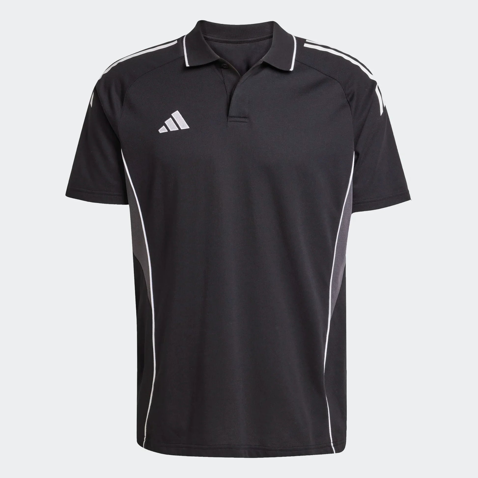 adidas Tiro 25 Competition Polo - Black/Grey Polos - Third Coast Soccer