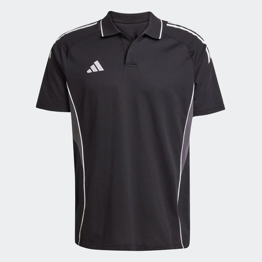 adidas Tiro 25 Competition Polo - Black/Grey Polos - Third Coast Soccer