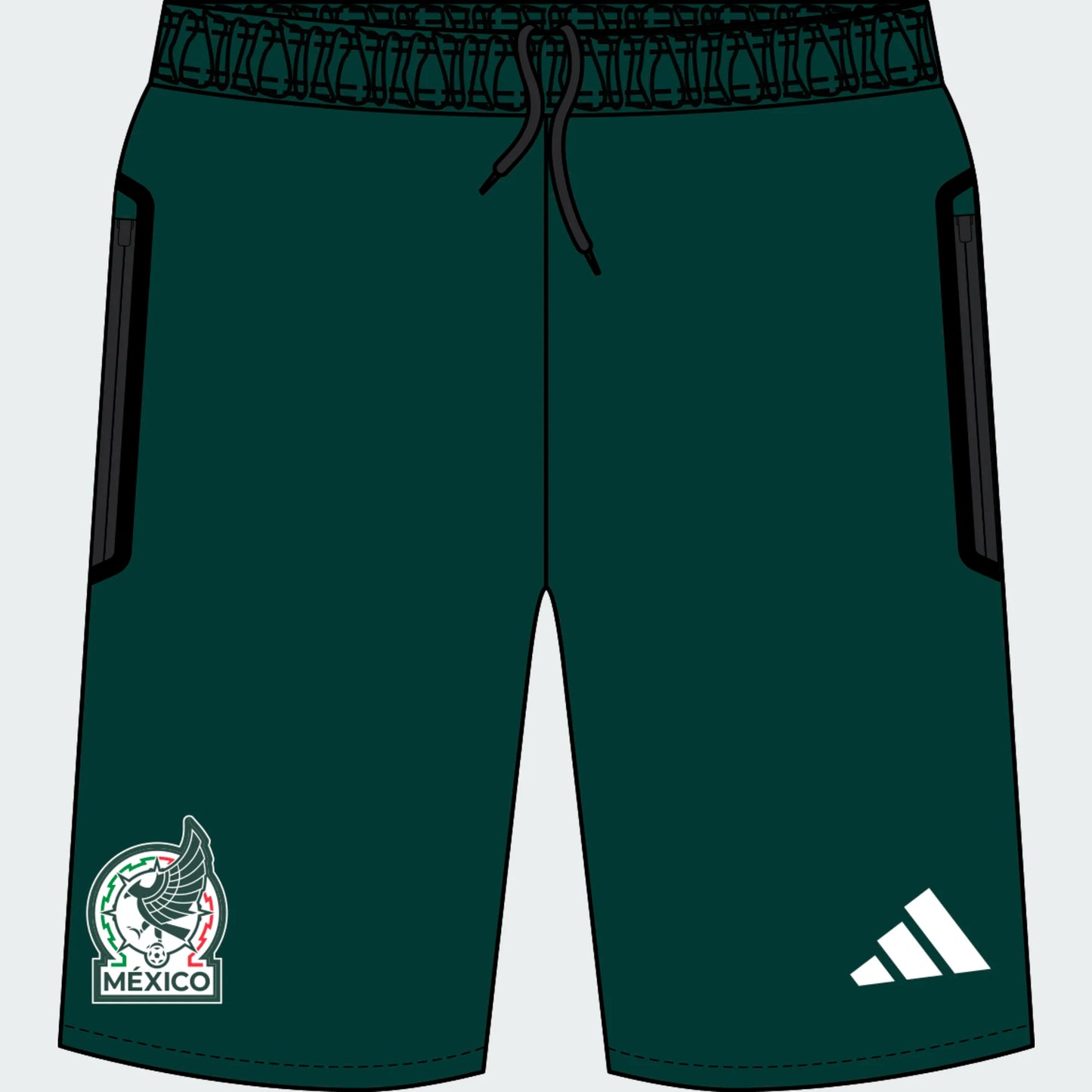 adidas Mexico Tiro Travel Shorts International Replica - Third Coast Soccer