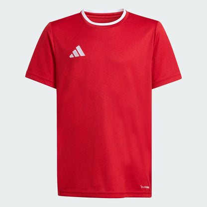 adidas Youth Entrada 26 Poly Tee - Red Training Jersey Red Youth XSmall - Third Coast Soccer