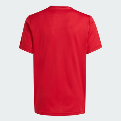 adidas Youth Entrada 26 Poly Tee - Red Training Jersey - Third Coast Soccer