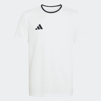 adidas Youth Entrada 26 Poly Tee - White Training Jersey White/Black Youth XSmall - Third Coast Soccer