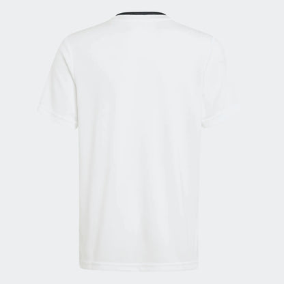 adidas Youth Entrada 26 Poly Tee - White Training Jersey - Third Coast Soccer