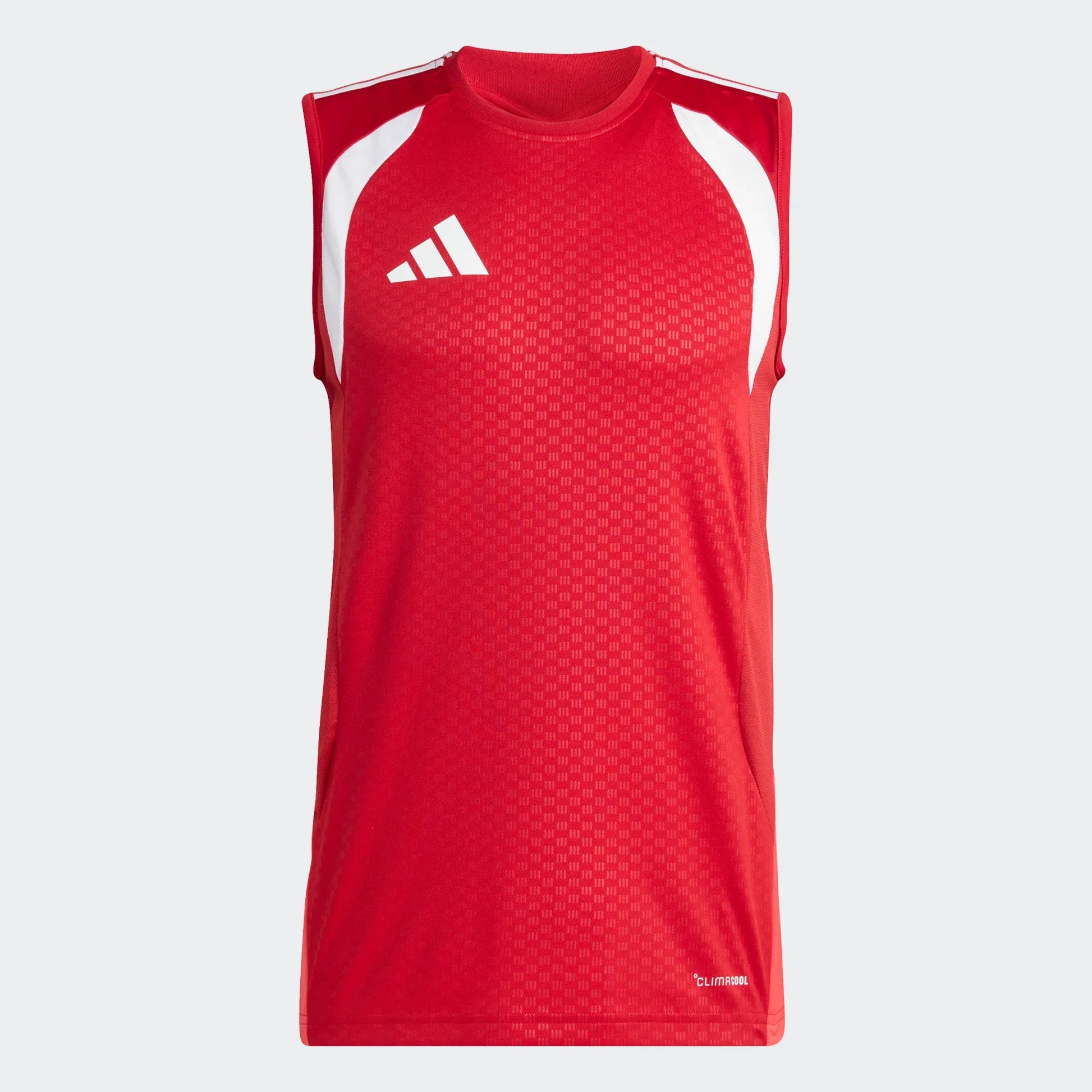 adidas Tiro 26 Competition Sleeveless Jersey - Red/White Training Jersey Red Mens Small - Third Coast Soccer