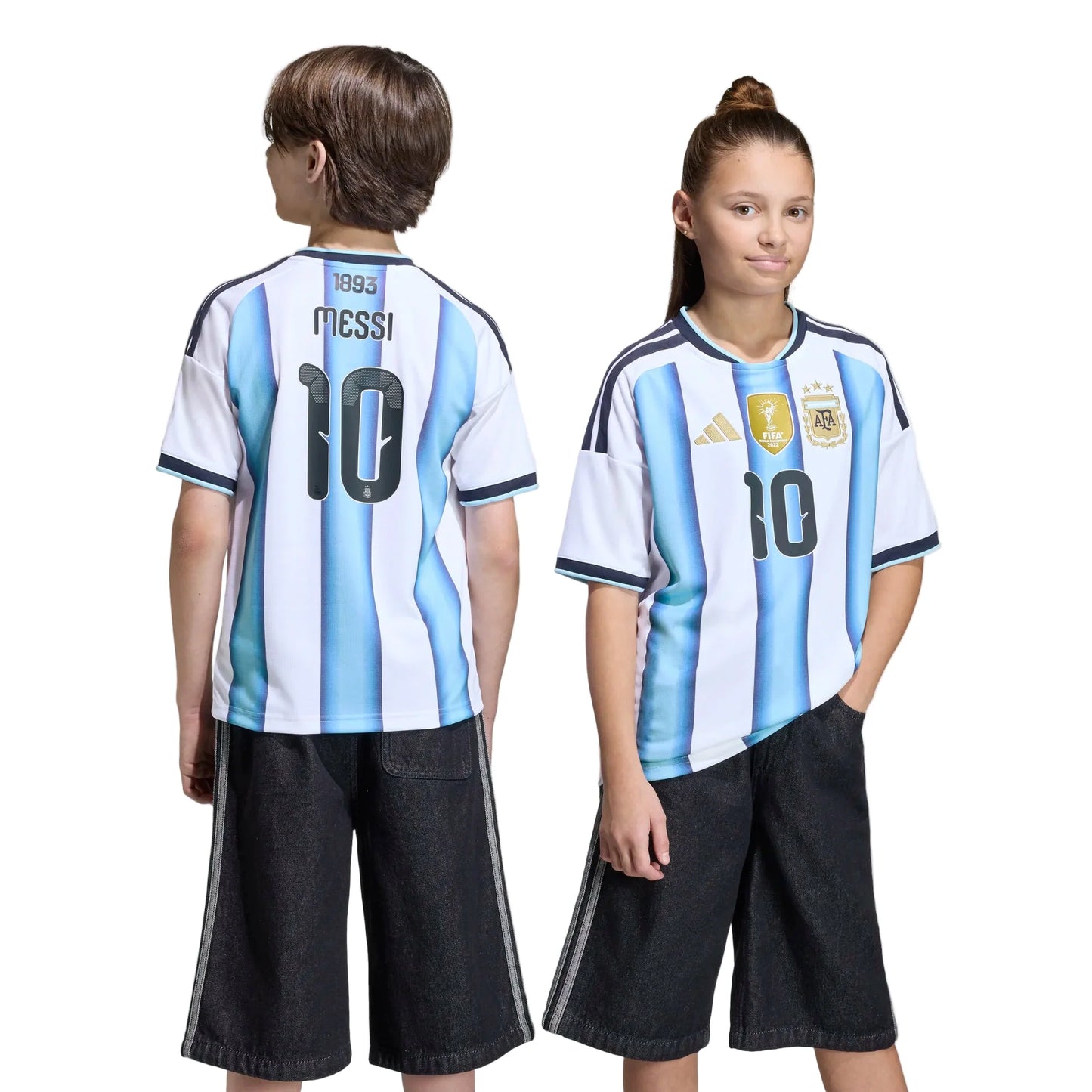 adidas AFA Argentina Messi Youth Home Jersey 2026 International Replica - Third Coast Soccer