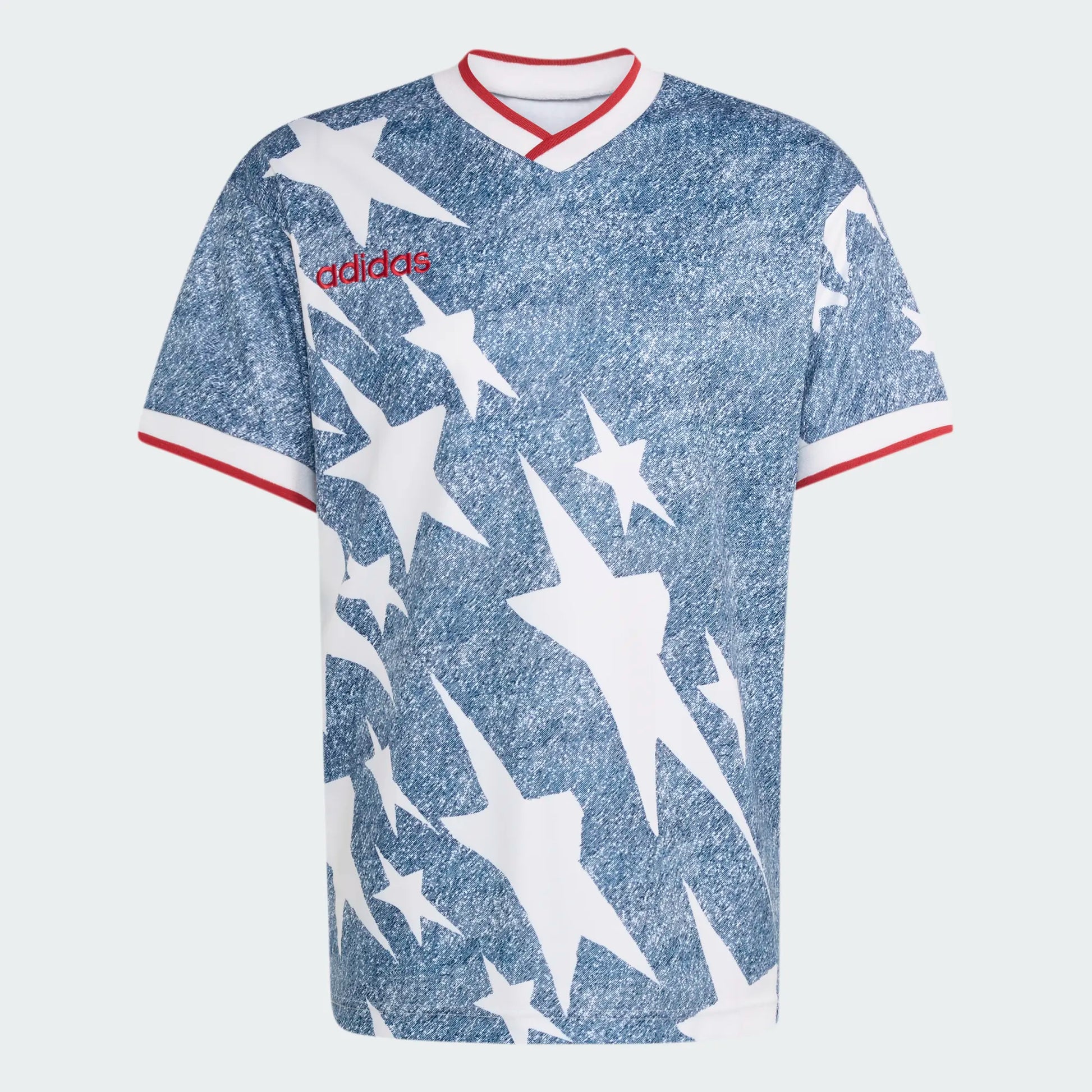 adidas Denham Graphic Jersey International Replica Blue Mens Small - Third Coast Soccer