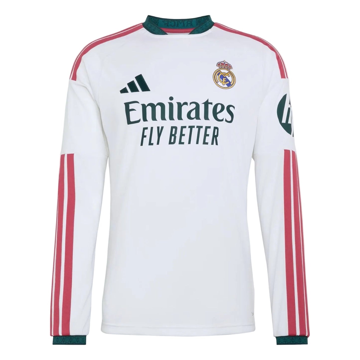 adidas Real Madrid Home LS Jersey 26/27 Club Replica White Mens Small - Third Coast Soccer