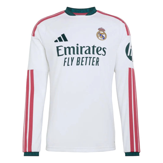 adidas Real Madrid Home LS Jersey 26/27 Club Replica White Mens Small - Third Coast Soccer