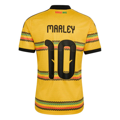 adidas JFF Jamaica Marley 10 Home Jersey 2026 International Replica Bold Gold Mens Small - Third Coast Soccer