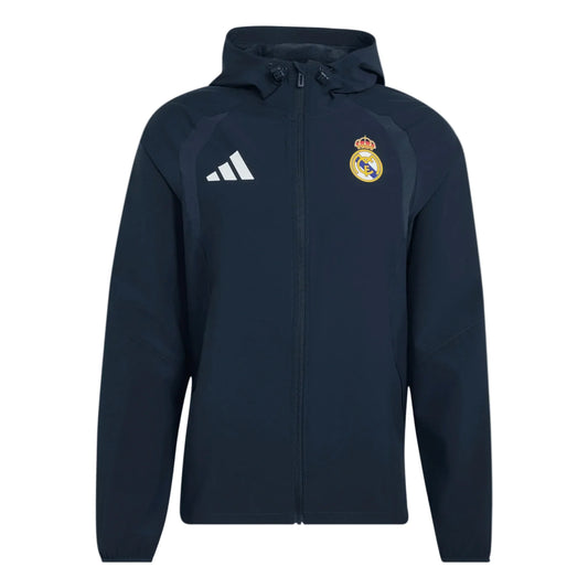 adidas Real Madrid Tiro Full-Zip Windbreak Club Replica - Third Coast Soccer