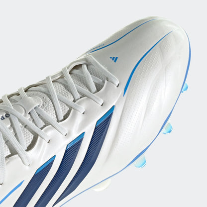 adidas Copa Pure IV Elite FG - White/Metallic/Blue Men's Footwear - Third Coast Soccer