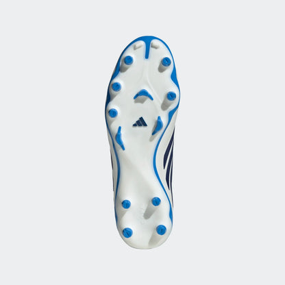 adidas Copa Pure IV League FG - White/Metallic/Blue Mens Footwear - Third Coast Soccer