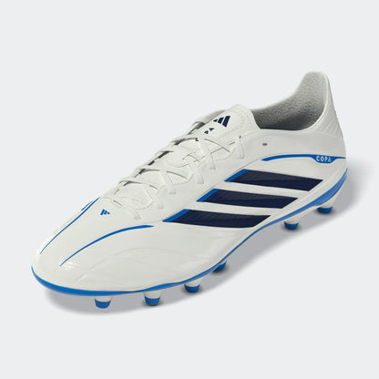 adidas Copa Pure IV League FG - White/Metallic/Blue Mens Footwear - Third Coast Soccer