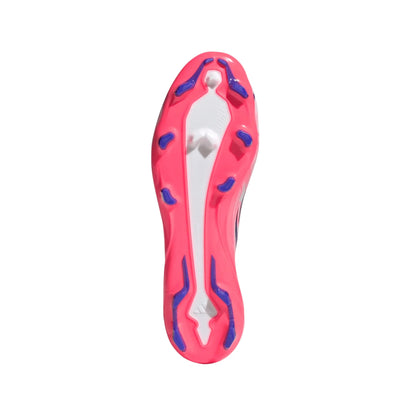 adidas F50 Hyperfast League FG - White/Solar Turbo/Blue