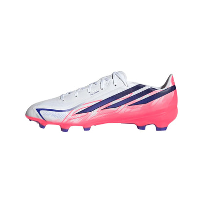 adidas F50 Hyperfast League FG - White/Solar Turbo/Blue