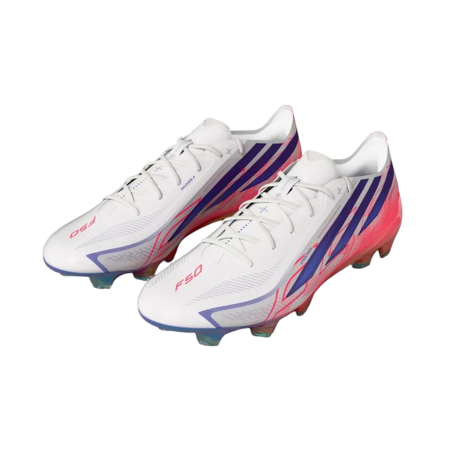 adidas F50 Hyperfast Elite FG - White/Solar Purple/Solar Turbo
