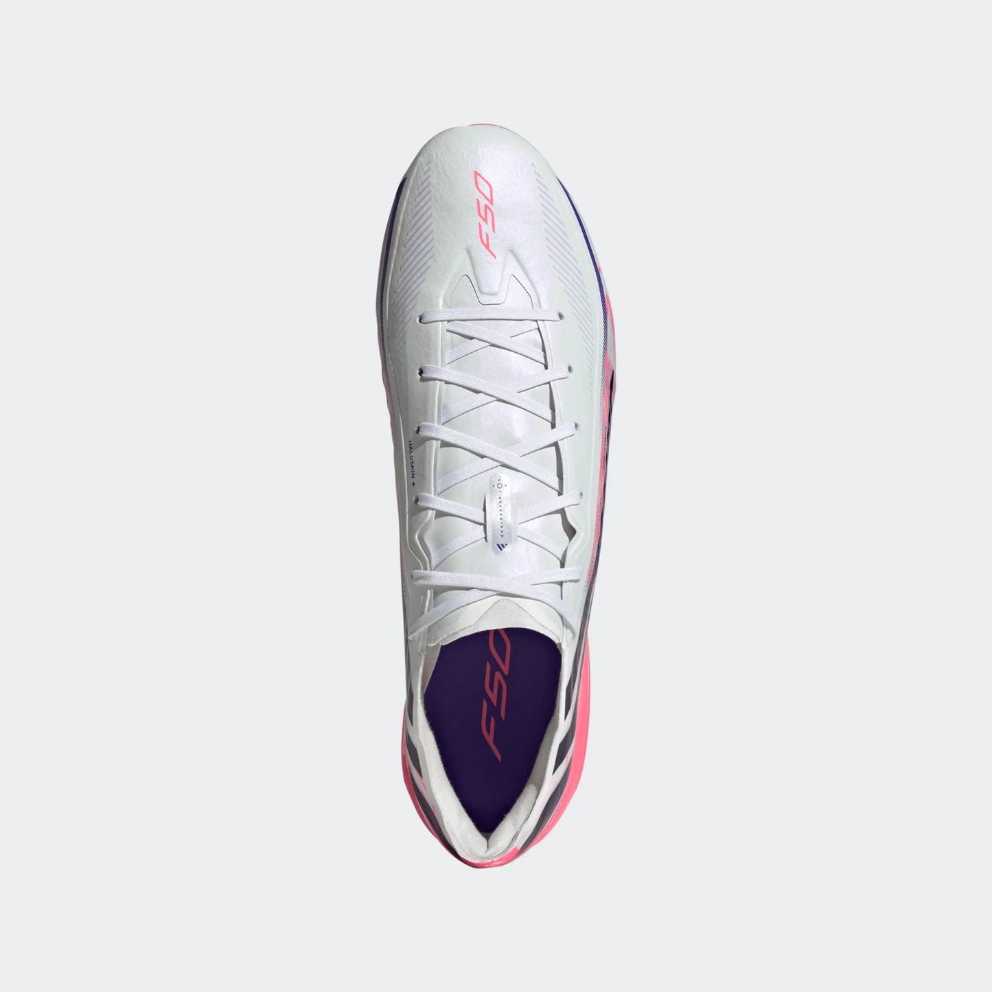 adidas F50 Hyperfast Pro FG - White/Solar Purple/Solar Turbo