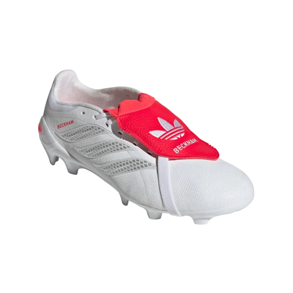 adidas Predator League Beckham FT FG - White/Silver/Red Men's Footwear - Third Coast Soccer
