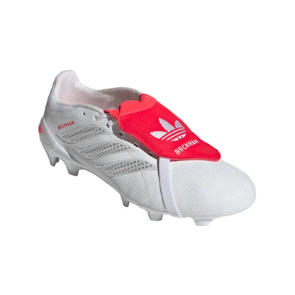 adidas Predator League Beckham FT FG - White/Silver/Red Men's Footwear - Third Coast Soccer