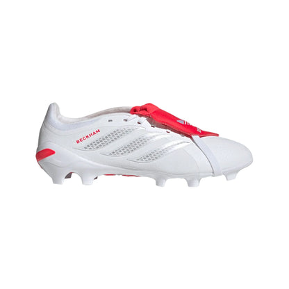 adidas Predator League Beckham FT FG - White/Silver/Red Men's Footwear - Third Coast Soccer